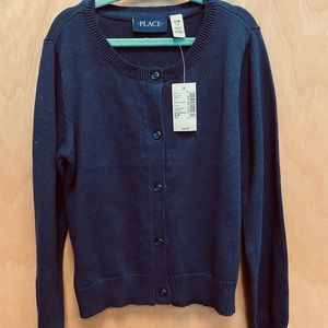Children’s Place Cotton Knit Uniform Cardigan